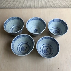 湯呑み5個セット　中国製