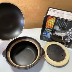 炊飯鍋二重蓋8号　和みの炊飯鍋　鍋　白米　ご飯用　3号炊き　3〜4人用の画像