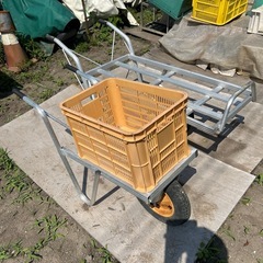 園芸コンテナカー2台　ロング　ミニコンテナカー引の画像
