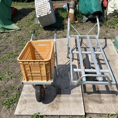 園芸コンテナカー2台　ロング　ミニコンテナカー引の画像