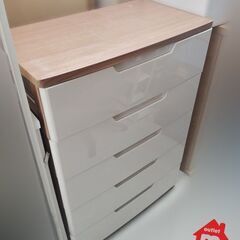 5段プラチェスト 幅73cm×高さ103cm×奥行40cm  家...