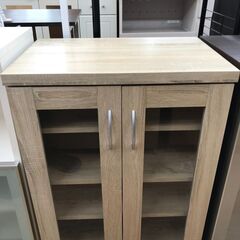 ★リユースのサカイ春日部店★KJ10492  ミニ食器棚 茶色 ...