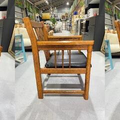 C19★アンティークチェア★1人掛けチェア ローチェア W57cm イス 椅子 書斎 リビング ヴィンテージ クラシカルの画像
