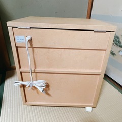 鏡台 収納棚 タンス キャスター付きの画像