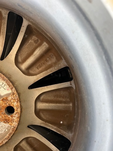 【成約済】【USED】ホンダ純正 14 x 4.5J 45 4H アルミホイール4本セット(タイヤ付き) BLIZZAK VRX ‘1