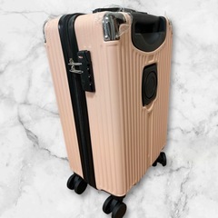 新品　キャリーケース 機内持ち込み 大容量 軽量 スーツケース 1〜3泊 ピンク Sの画像