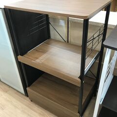★リユースのサカイ春日部店★KJ10496  レンジ台 茶色 H...