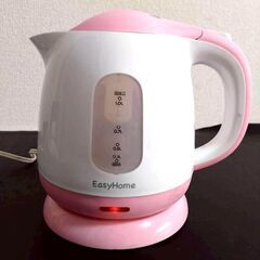 電気ケトル　ピンク　1ℓ 【j302】