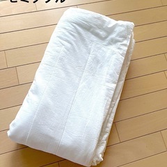無印良品♡オーガニックコットン洗いざらし敷きパッド♡セミダブル 