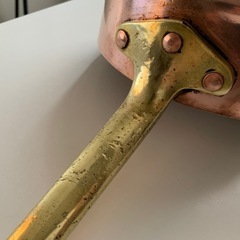 フランスアンティーク　18cm 銅　片手鍋の画像