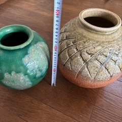  陶器 焼き物 壺 花瓶 古物 アンティークの画像