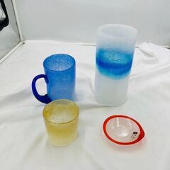 【❗️✨匠の技✨❗️】琉球ガラス✨ 泡グラス🫧小鉢セット🌟 南蛮...