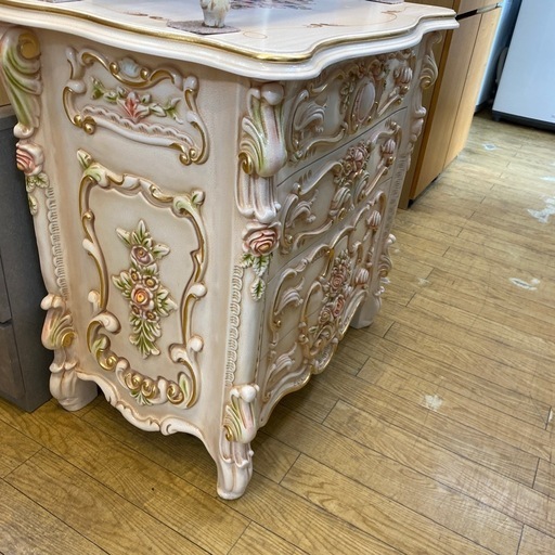 12/15値下げしました！?ロココ調?プリンセス?4段チェスト  ニューべステアパリジーノ 収納 姫家具 レール引き出し NO.227