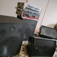 個人イベント向け 音響 PA システム一式　スピーカー、アンプな...