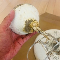 雑貨屋さんにピッタリ　ペンダントライト
　ビンテージ風 ホワイトペンダントライトの画像