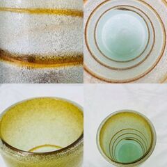 【❗️✨一点物✨❗️】琉球ガラス✨ 花器🌺フラワーベース 泡入り🫧 美品 インテリア雑貨✨ 沖縄工芸❗️の画像