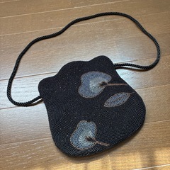 アンティーク　ビーズバッグ　