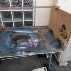 無料！折りたたみ作業用テーブル＆作業台一式の画像