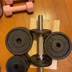 可変式ダンベルセット／2.5kg×6枚＋1.25kg×6枚＋シャ...