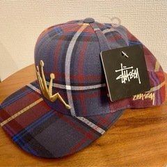 【新品タグ有】レア stussy ステューシー キャップ チェッ...