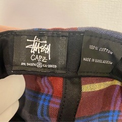 【新品タグ有】レア stussy ステューシー キャップ チェック王冠 クラウンの画像