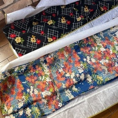 着物　2点まとめ売り　ブルー　ブラック　　