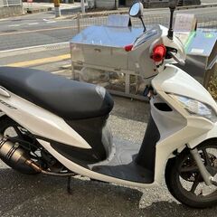 実働　ディオＤｉｏ110 　JF31 ホワイト　社外マフラー　シート張替え新品グリップ新品 ２１９００ＫＭの画像