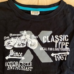 150 長袖Tシャツ　バイクプリントの画像
