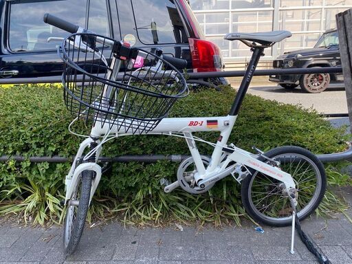 R＆M 折り畳み自転車 BD-1 18インチ アルミフレーム カゴカスタム（取り外し可能） 防犯登録料別途660円