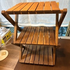 折りたたみできる3段ラック30×38.5×56cm