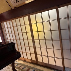 引き取り限定　建具8枚セット/古民家/ガラス戸/和室建具の画像