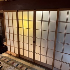 引き取り限定　建具8枚セット/古民家/ガラス戸/和室建具の画像