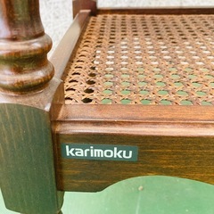 カリモク　KARIMOKU 花台　コロニアルシリーズ　サイドテーブル　飾り台　電話台の画像