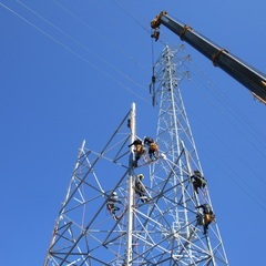 送電線架線・鉄塔組立作業員募集！　未経験でも大丈夫、丁寧に指導します。の画像