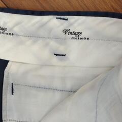 31インチ　Vintage Chinos ネイビー チノパンツの画像