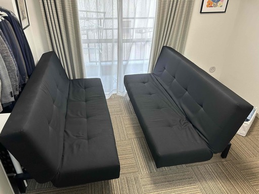 【無料配送有り】IKEA BALKARP ソファベッド BALKARP sofa-bed, Knisa black - IKEA