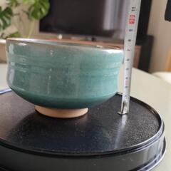 美濃焼風 青釉 茶碗　ターコイズブルー 湯呑・抹茶碗にもの画像
