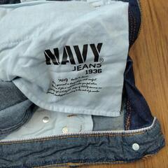 32インチ　NAVY スキニーデニム 1936 ダークブルーの画像