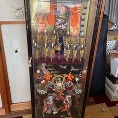 端午の節句　五月人形　破魔弓飾