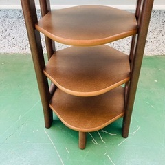 カリモク　KARIMOKU スリッパラック　シューズラック　ヴィンテージデザイン　8角形の画像