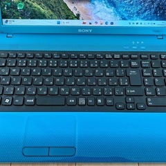 VAIO 高速SSD ソニー ブルー 6GB 新品SSD Office2024 Windows11 高速 カメラの画像