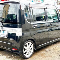 審査通過実績多数！！自社ローンでお悩みを解決！！(在庫番号140）ダイハツ タント660 カスタム X 4WD　1年保証　本州仕入　寒冷地仕様　片側Pスラ （ブラックマイカメタリック）　カーリース　札幌　函館　全国　自社分割　リース　ネオドライブローンの窓口　マイネオオートローンの画像