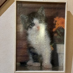 猫のジグソーパズルの画像