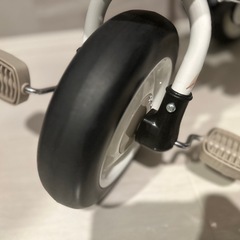 【美品】ides 折りたたみおさんぽ　コンポ ベージュ 折りたたみ三輪車の画像