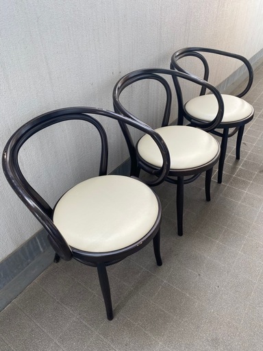 秋田木工 アームチェア3脚　曲げ木 大塚家具 No.508 ダイニング