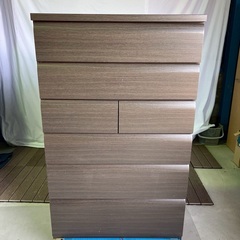 NITORI/ニトリ チェスト 収納棚 タンス 5段 ダークブラウン