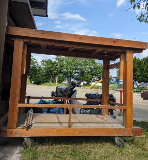 神輿台みこし台車山笠 (kegasound) 東郷の家具の中古あげます・譲り