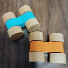 木のおもちゃスロープの画像