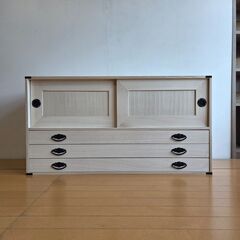 未使用訳あり 上置き桐たんす３段 和ダンス チェスト 収納タンス...