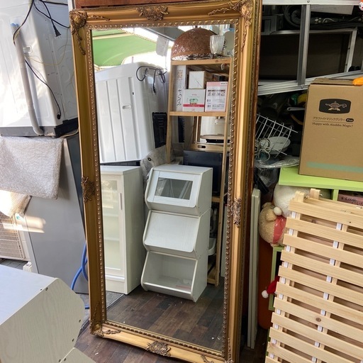 全身鏡　アンティーク調ミラー　大型鏡　スタンドミラー　鏡